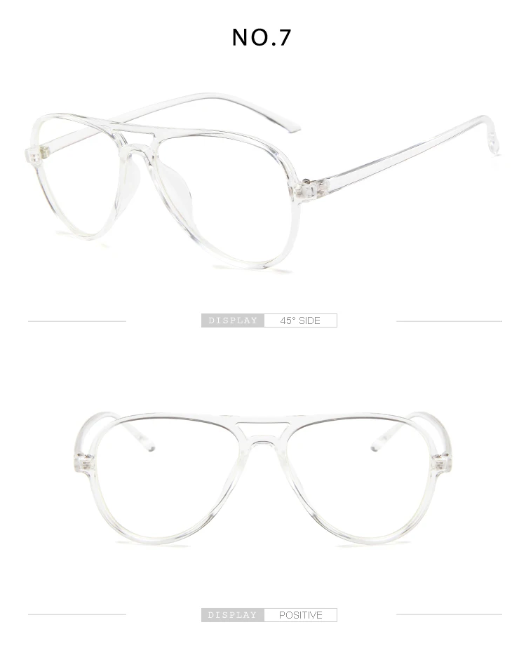 Ретро очки с двойным лучом, оправа для женщин, ультра-светильник, авиационные очки, оправа, Модные прозрачные оптические плоские очки, мужские очки