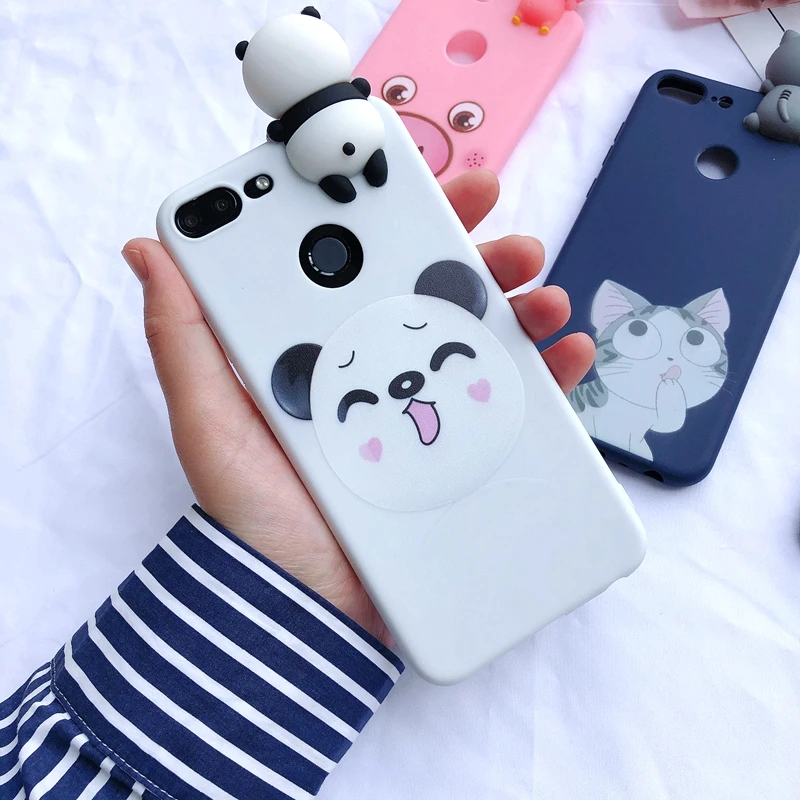 Y5 Y6 Y7 Prime 3D чехол для etui huawei Y7 Prime чехол Kawaii Медведь Единорог для Funda huawei Y5 Y6 Y7 Prime чехол - Цвет: 8