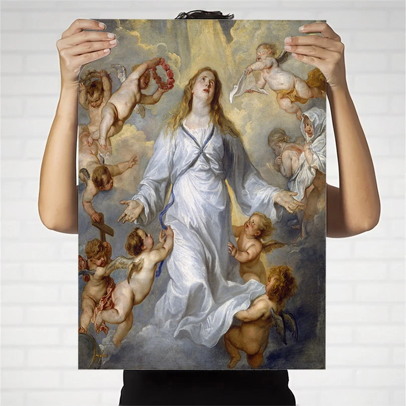 Home Decoration Print Canvas Art Wall Pictures Poster Canvas Printings Paintings England Anthony Van Dyck 7 Portrait Painting Calligraphy Aliexpress