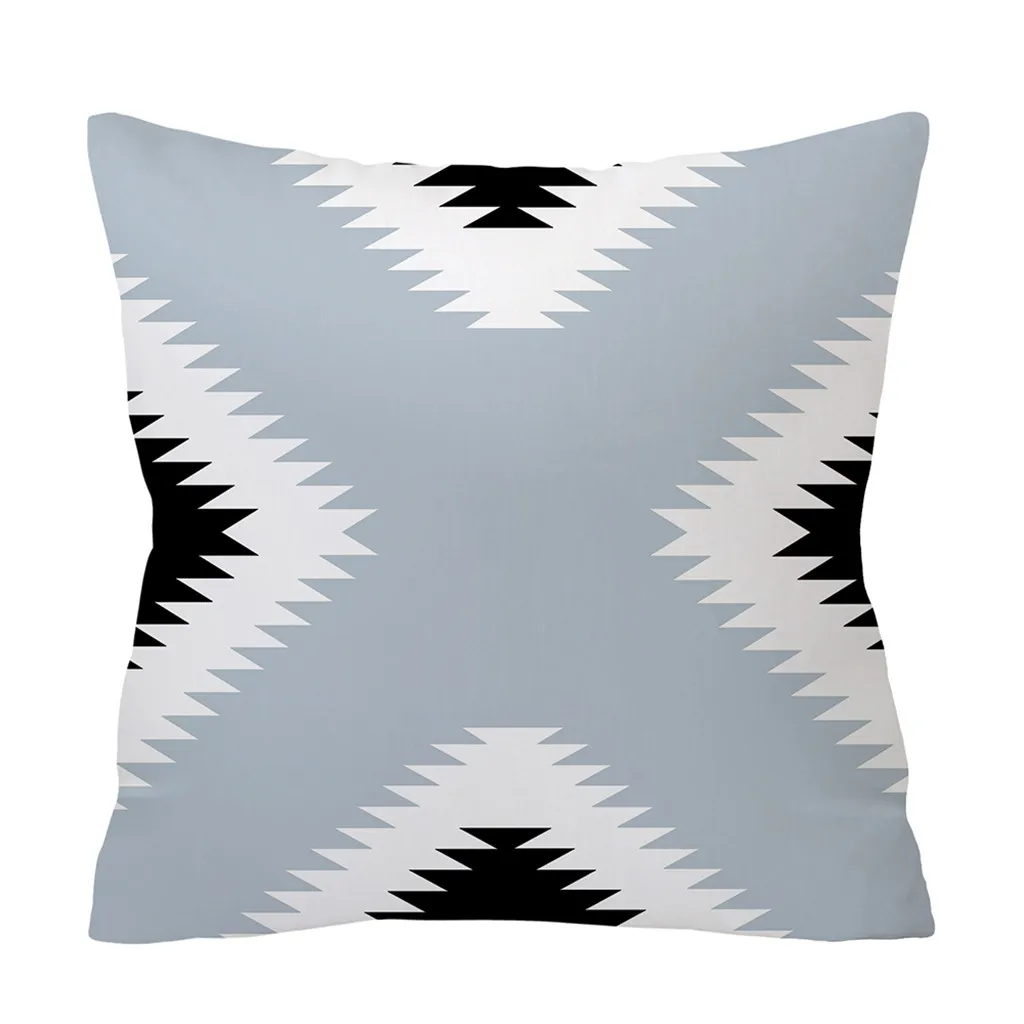 Gajjar 45*45 см серый полосатый геометрический чехол для подушки наволочка из полиэстера Cojines Decorativos Para диван домашняя спальня, диван, Декор