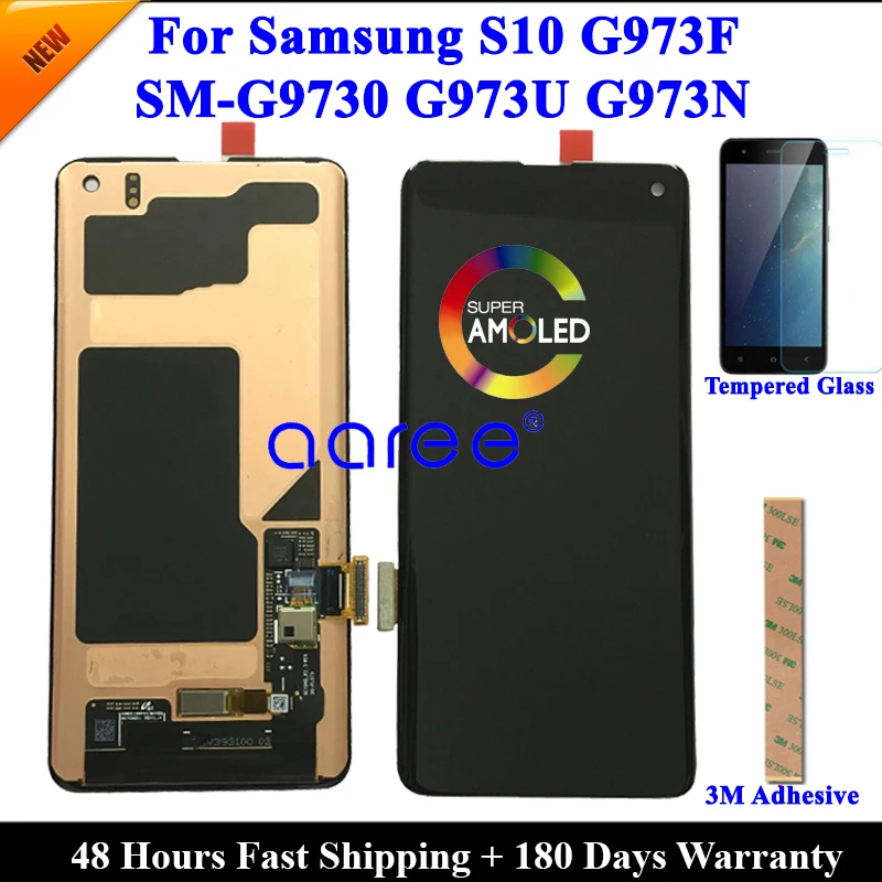 

Super AMOMLED LCD For Samsung S10 G9730 lcd For Samsung S10 Plus LCD G9750 LCD Screen Touch Digitizer Assembly