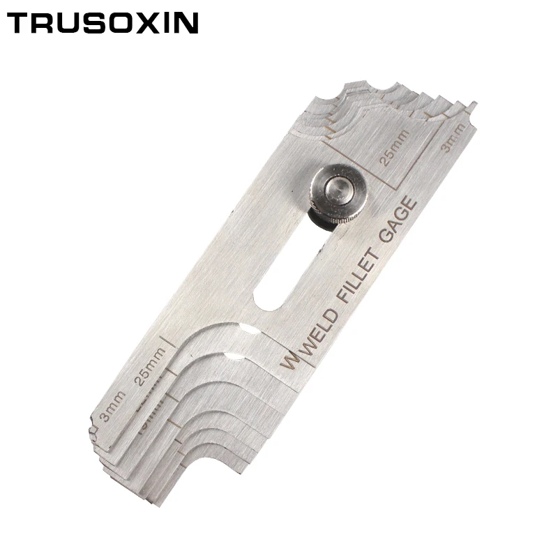 

New Arrival Welding Tools Stainless Steel MG-11 Welding Fillet Gage Inspection Test Ulnar Welding Gauge (Metric&Standard)