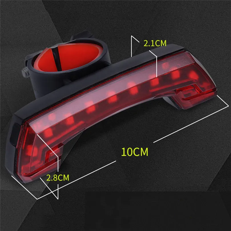 Sale COB LED Bicycle Bike Cycling Rear Tail Light USB Rechargeable 5 Modes Bicycle Lights Outdoor Sport Back Rack Lamp #3O15 6