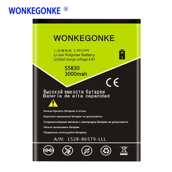 

WONKEGONKE EB464358VU battery For Samsung Galaxy Y Duos S6102 Mini 2 S6500 S6802 Galaxy Ace Plus S7500 S7508