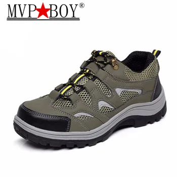 

MVP BOY Men Steel Toe Work Shoes Winter Warm Breathable Men's Casual Boots Puncture Proof Labor Insurance Safety Shoes 36-45