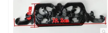 

Cross stitch floral black plastic frame double photo material 01