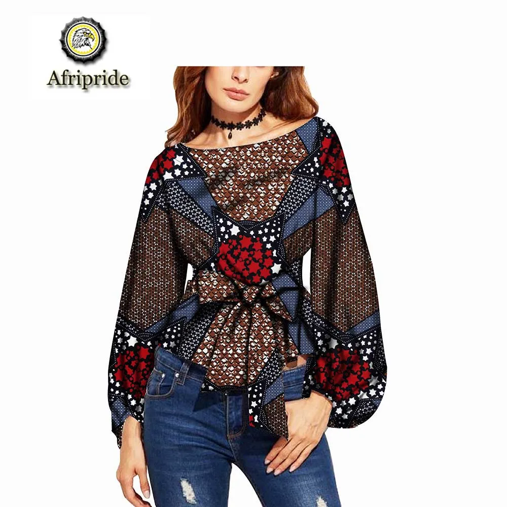 2019 african coats for women AFRIPRIDE bazin riche ankara print pure cotton coats private custom wax batik spring  S1824018