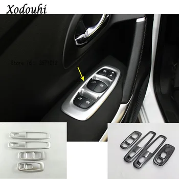

For Renault Kadjar 2016 2017 2018 2019 Car Sticker Door Window Glass Inner Panel Armrest Lift Switch Button Trim Frame Molding