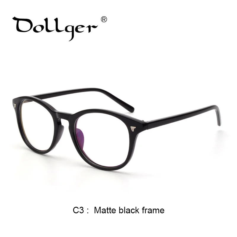 Dollger Для женщин Для мужчин оправа для очков в стиле ретро оптическая Оправа очков для близорукости оправа для очков в стиле ретро, прозрачные очки, очки s1243 - Цвет оправы: C3