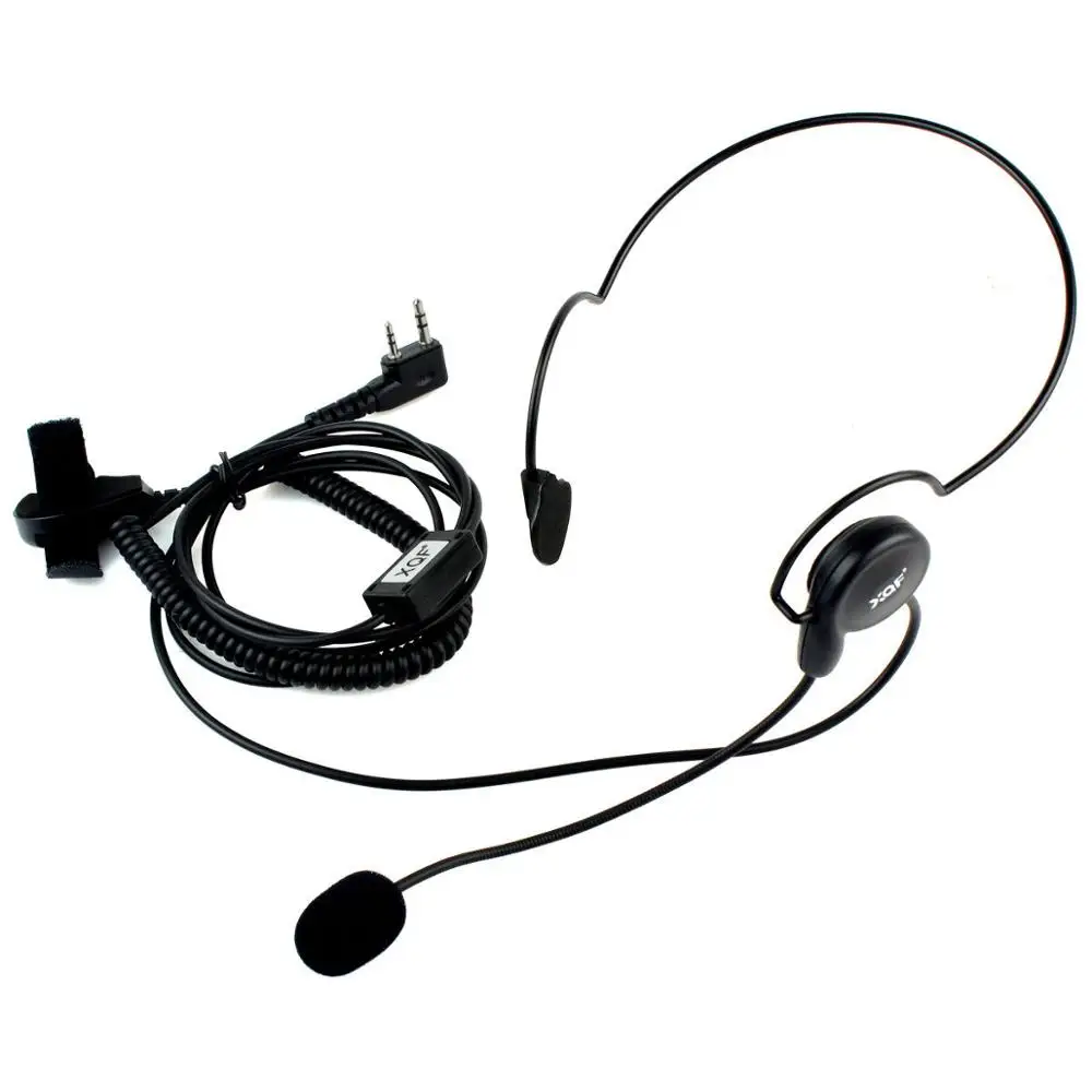 

2 Pin Earpiece Mic Finger PTT Headset for Kenwood BAOFENG UV-5R 777 888s Radios