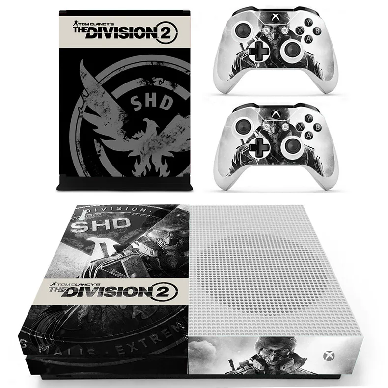 Наклейки Tom clancy's the division 2 для Xbox One S Pegatina для Microsoft Xbox One Slim Console и два контроллера