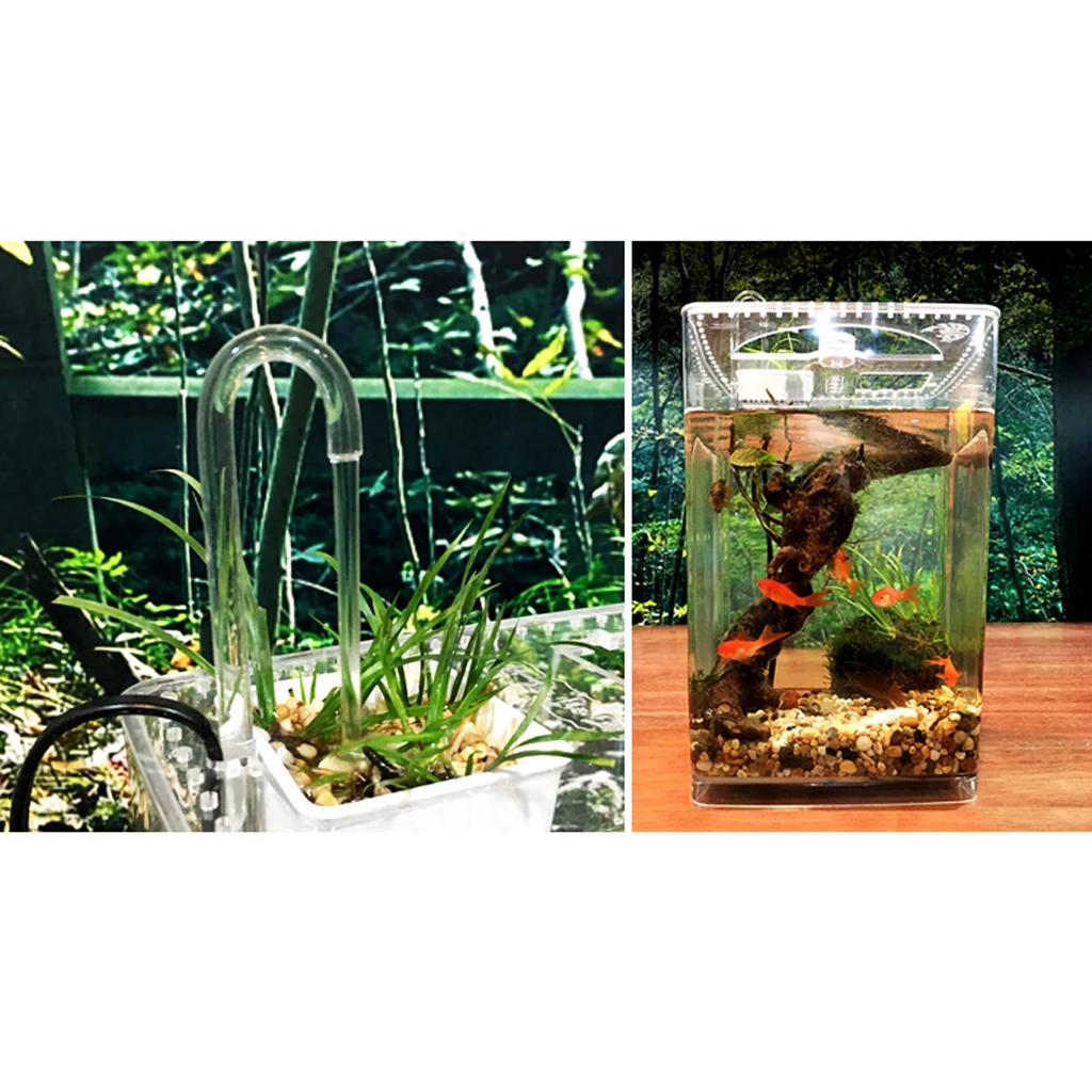 5 Pcs Transparent Acrylic Thickened Elbow Tube for Aquarium