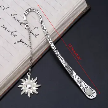 

Glow In The Dark Luminous Book Marker Creative Sun Bookmark Label School Office Stationery