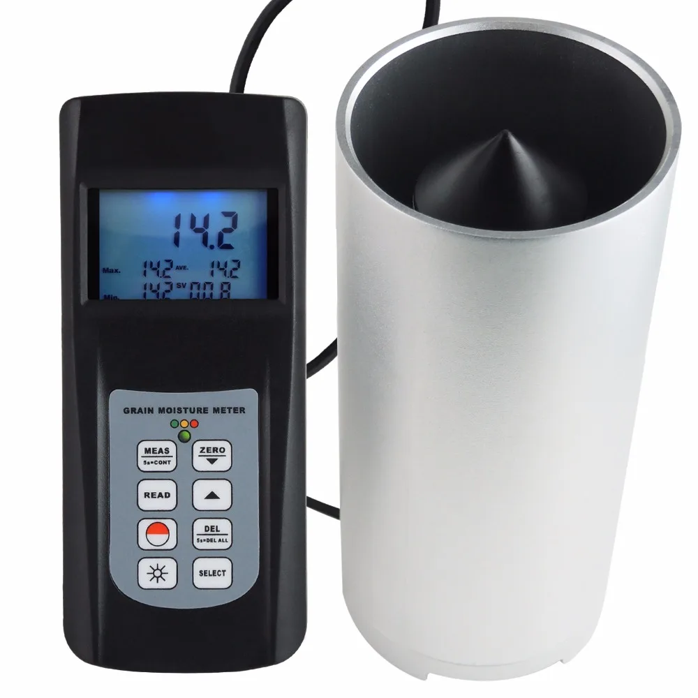 

Digital Display Grain Seed Moisture Meter 22 Variety of Grain LED Indicator with Automatic Calibration