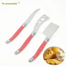 

3PCS New Laguiole Style Stainless Steel Chocolate Cheese Slicer Tools Cheese Knife Sandwich Spreader Butter Knife Set