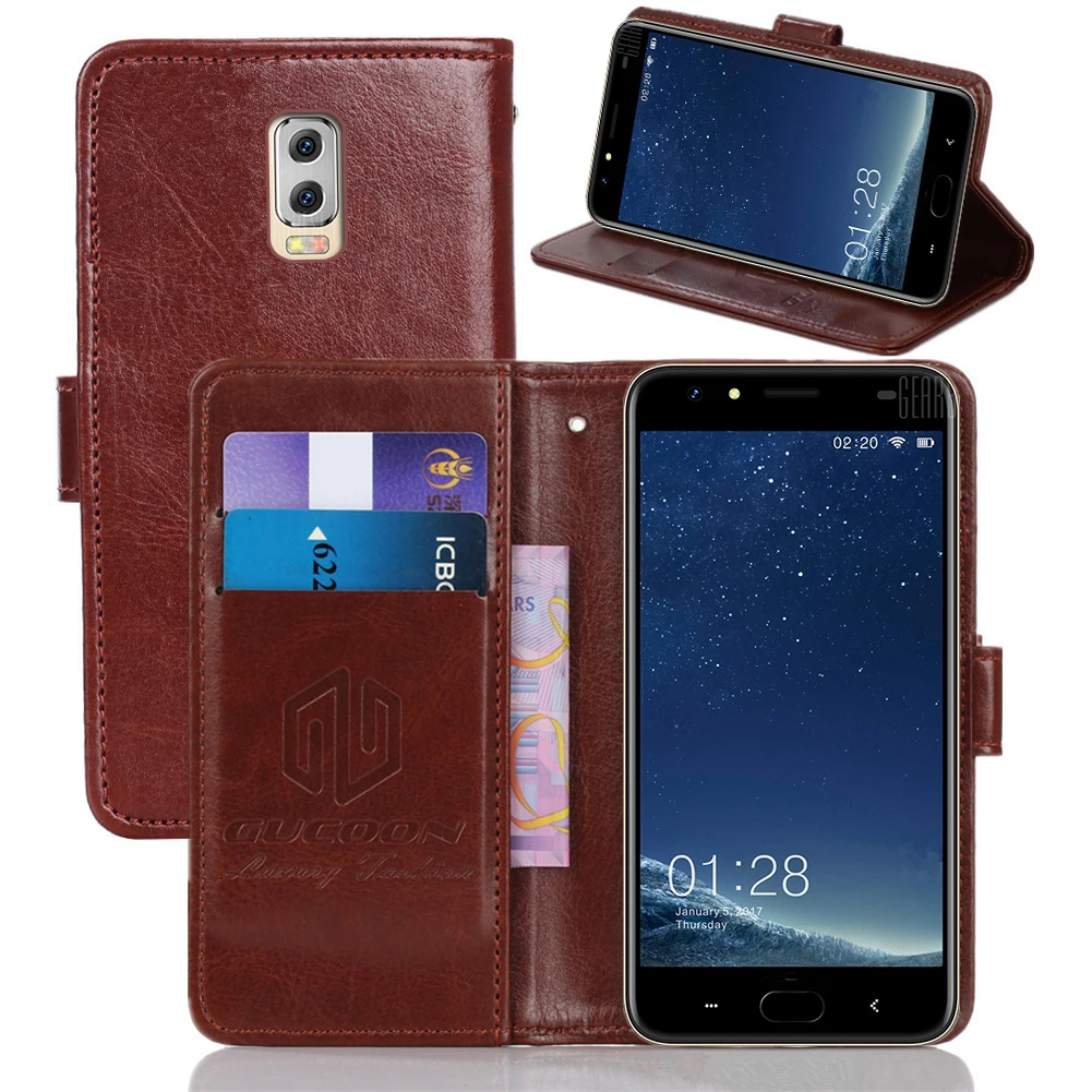 

GUCOON Classic Wallet Cover for M-Horse Power 2 Case PU Leather Vintage Flip Case for M Horse Power2 Cover Fashion Phone Bag