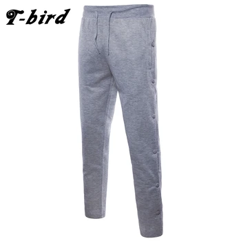 

T-bird 2018 Brand Men Joggers Brand Male Trousers Casual Pants Sweatpants Jogger Casual Elastic Cotton Solid long Pants XXL