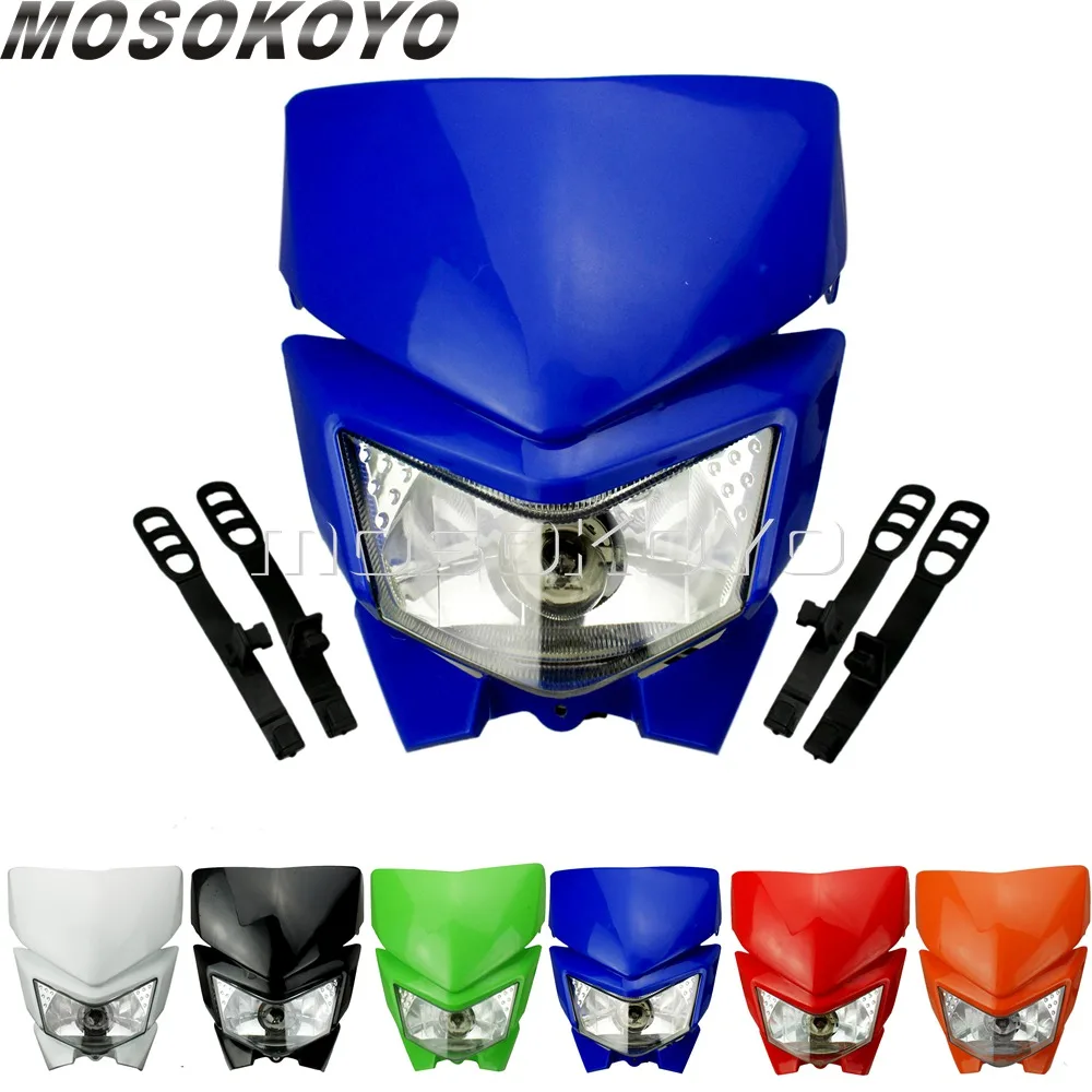 Комплект передних фар для мотокросса 12 В 35 Вт Kawasaki Honda Yamaha WRF250 400 426 450 YZ TTR WR XT YZF WRF DT