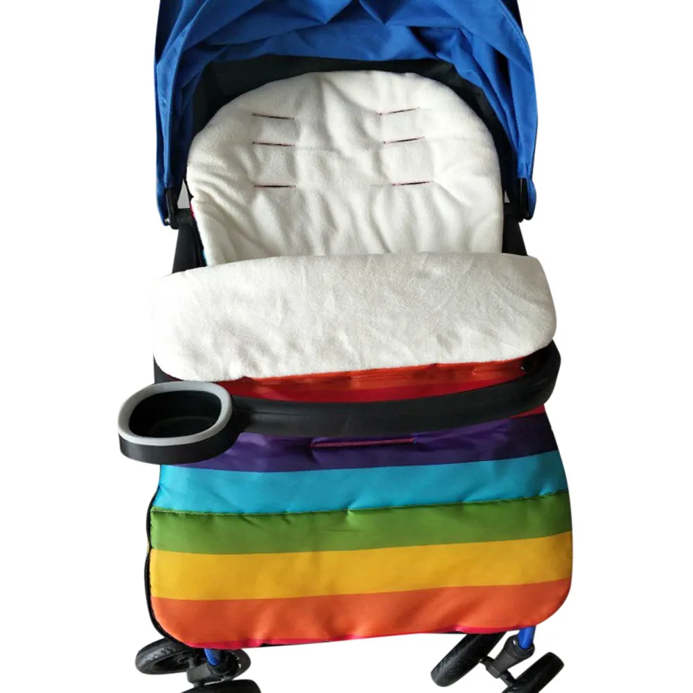 Универсальный чехол для ног, детская коляска, спальный мешок, детский зонтик, чехол для ног, ветронепроницаемый, теплый, толстый, хлопковый коврик, цвет# YL2 - Цвет: A
