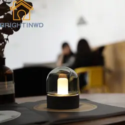 BRIGHTINWD Новый M1 ностальгические Стекло Ночная Творческий светодио дный зарядки бар свет Спальня Bedhead дыхание ночник атмосфера