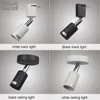 Modern E27 holder track light lamp ,Rotated Track Lighting for store shopping mall lighting lamp White black spot ceiling lamp ► Photo 2/6