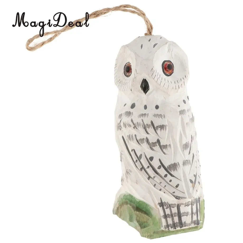 100% Hand Carved Vivid Wooden Animal Wood Hanging Decoration Wind Chimes Garden Wall Hanging Crafts Gifts Retro Outdoor Decor