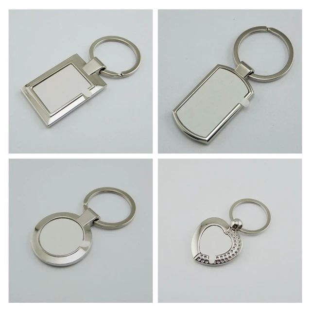 Sublimation Keychains Blank Metal Square Round Heart Key Ring Hot Transfer  Printing Custom Consumables 15pieces/lot - Key Chains - AliExpress