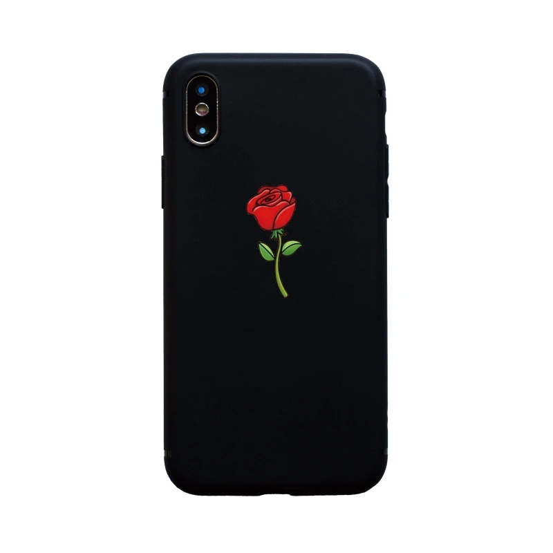 Художественный современный дизайн цветок Роза мягкий чехол для iPhone 6 6S Plus 7 8 Plus 5S SE X XS Max XR 11 Pro Max Funda Coque чехол