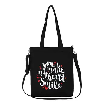 

Fashion Letters Design Women's Casual Canvas Single Crossbody Shoulder Bag
