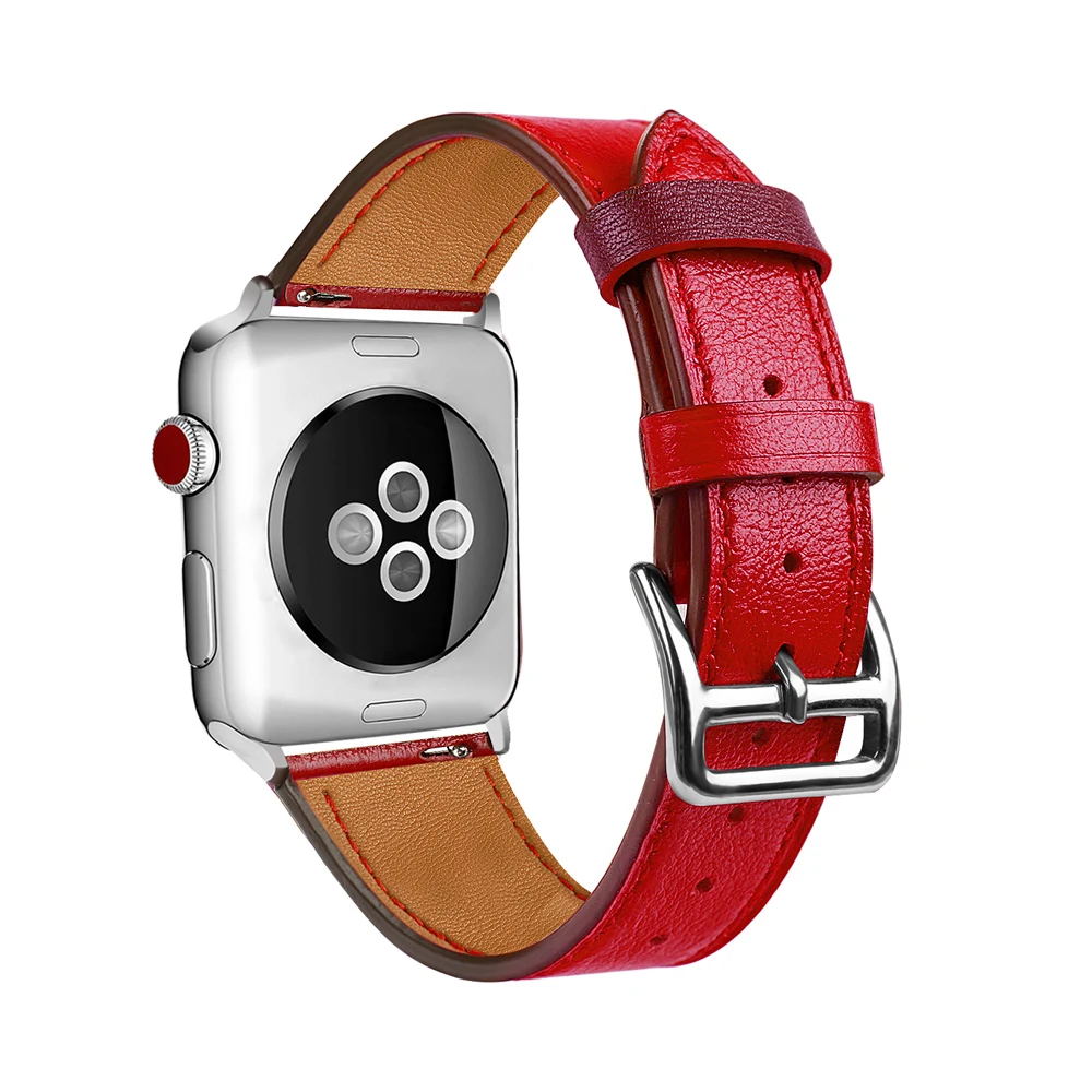 

EIMO Genuine Leather strap For Apple Watch Band 3 42mm 38mm Sport wrist belt bracelet Watchband For iwatch bands Series 3 2 1