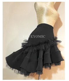 YSWEYOMIC Классическая танцевальная юбка, черное бальное платье для сальсы, ча-ча, латинских танцев, для девочек, для тренировок, выступлений, юбка для латинских танцев - Цвет: latin skirt only