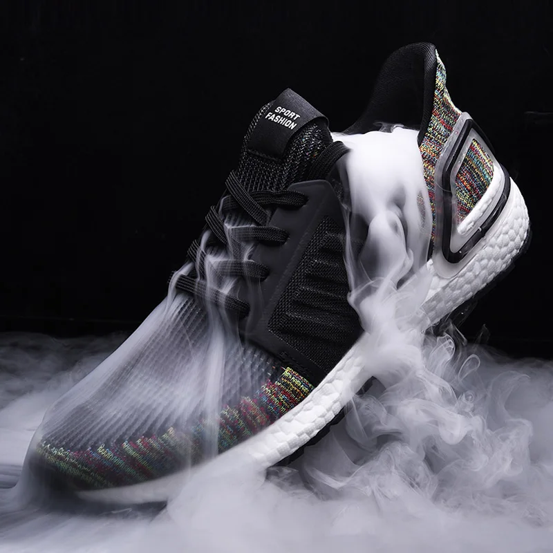 

Ultralight sneakers for men casual shoes summer mesh breathable plus size cool design zaoatos de hombre white black colorful
