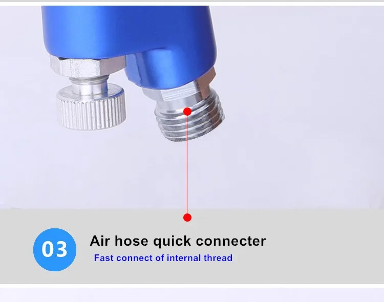 Высококачественный нанометрический распылитель с двойным соплом, воздушная щетка HVLP, распылитель краски, инструмент для распыления воздуха, двухкомпонентная насадка