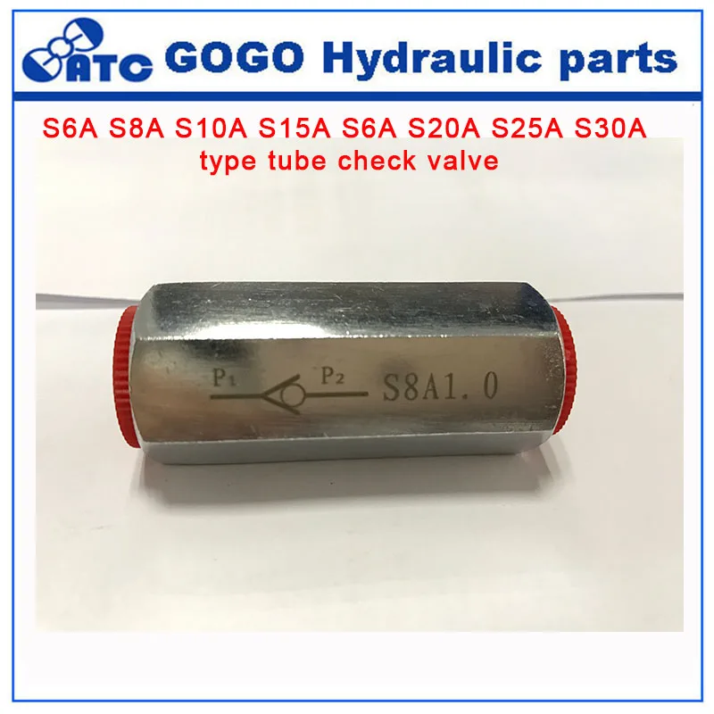 S6A S8A S10A S15A S6A S20A S25A S30A Тип пробки обратный клапан внутренний винт монтажное соединение трубки
