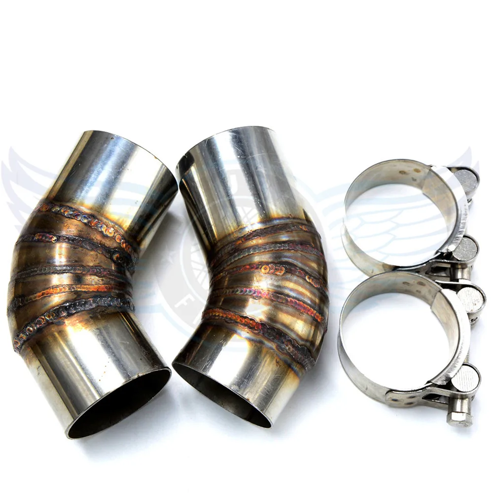 High Quality Motorcycle accessories exhaust mid pipe motorbike only middle of the exhaust pipe For ducati