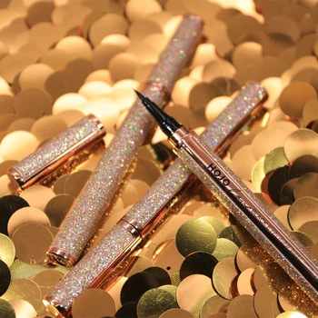 

NEW Starry Diamond Shinny Waterproof Liquid Eyeliner Quick-drying Makeup Tools Long Lasting Eyeliner Pen Black Beauty Cosmetics