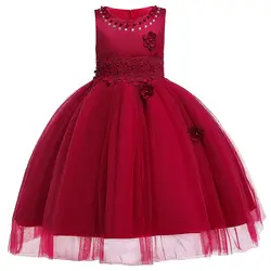 Платье принцессы для маленьких девочек; коллекция 2019 года; летние детские праздничные платья для девочек; вечернее платье; свадебное