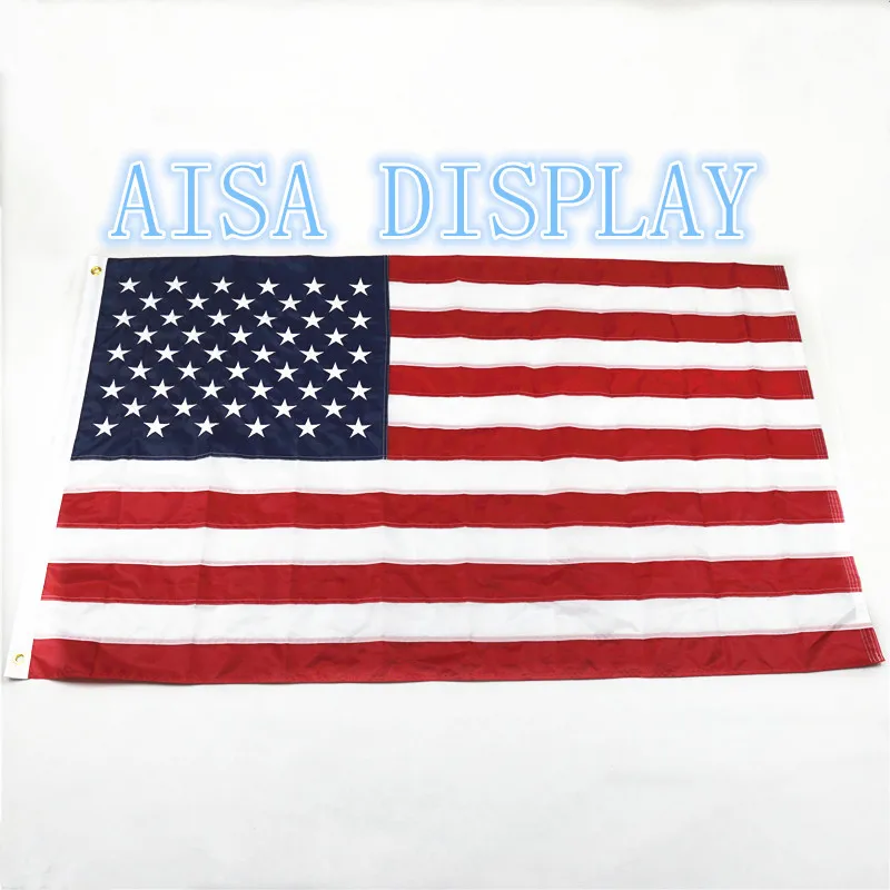 

US Nylon flag - 3x5 ft. American USA w/ Embroidered Stars & Sewn Stripes
