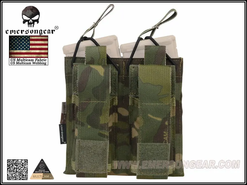 Emerson gear подсумок для журналов 5,56 Пистолет двойной открытый Топ Emerson тактическая походная сумка gear EM6362MCTP Мультикам тропический