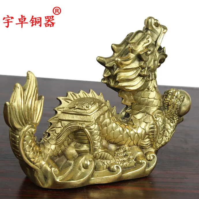 Чжо юй медь Бронзовый Дракон Dragon Pearl декоративные медные одного Домашнего