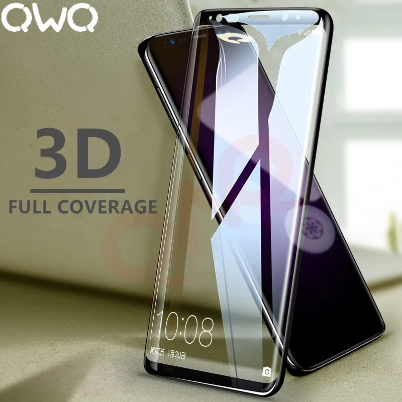 

3D Full Cover Screen Protector Glass For Samsung Galaxy S9 S8 Plus S7 S6 edge Tempered Glass For samsung J5 J7 2016 2017 Note 8