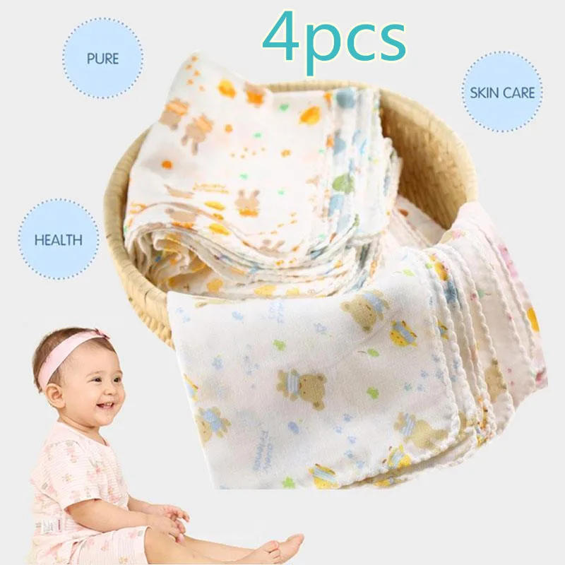 1 шт., пеленка детская для новорожденных мальчиков и девочек, квадратный хлопок, для кормления, банный платок, салфетки для мытья посуды