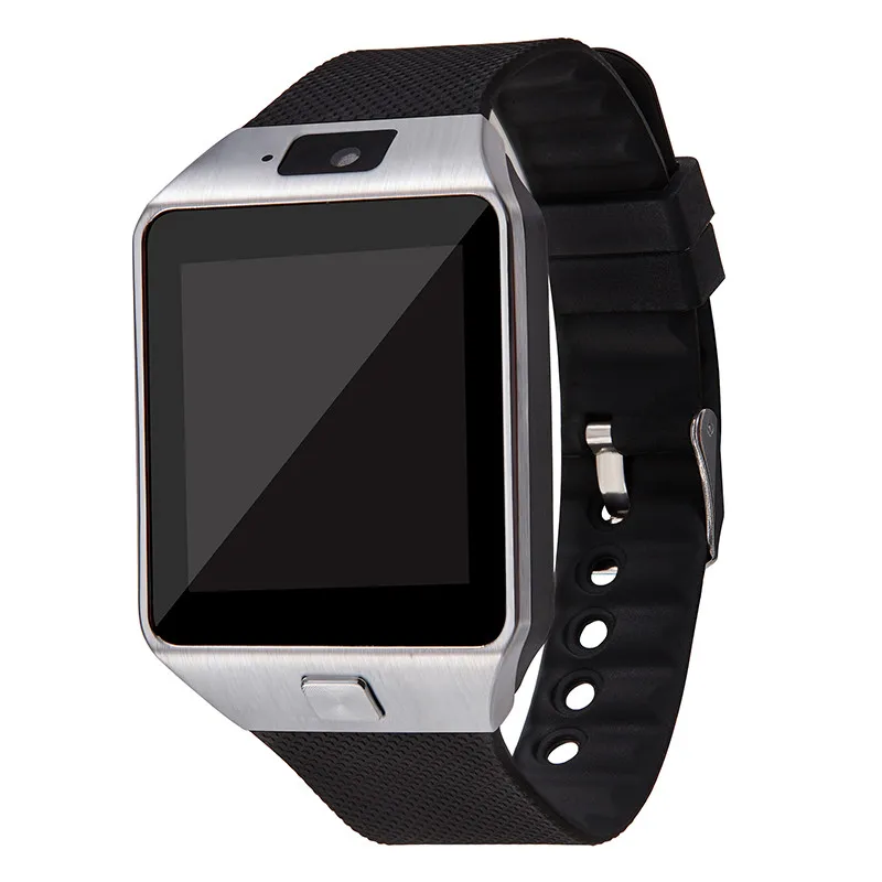 Maxinrytec Bluetooth Смарт-часы для мужчин relogio DZ09 reloj inteligente Smartwatch SIM TF камера для Android Apple IPhone IOS часы - Цвет: Серебристый