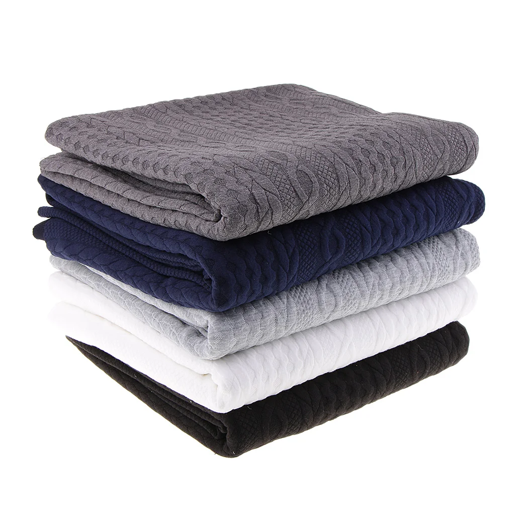 1 Meter 73 Inch Wide Woven Cable Knit Fabric Handmade Home Textile Cloth Fabric for Clothing Accessories Blanket Making