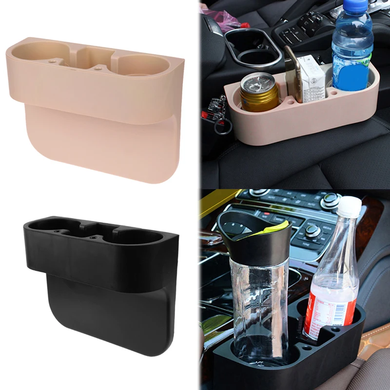 

VODOOL Car Cup Holder 3 in 1 Interior Car Seat Gap Organizer Portable Multi-function Phone Drink Key Storage Shelf Holder Stand