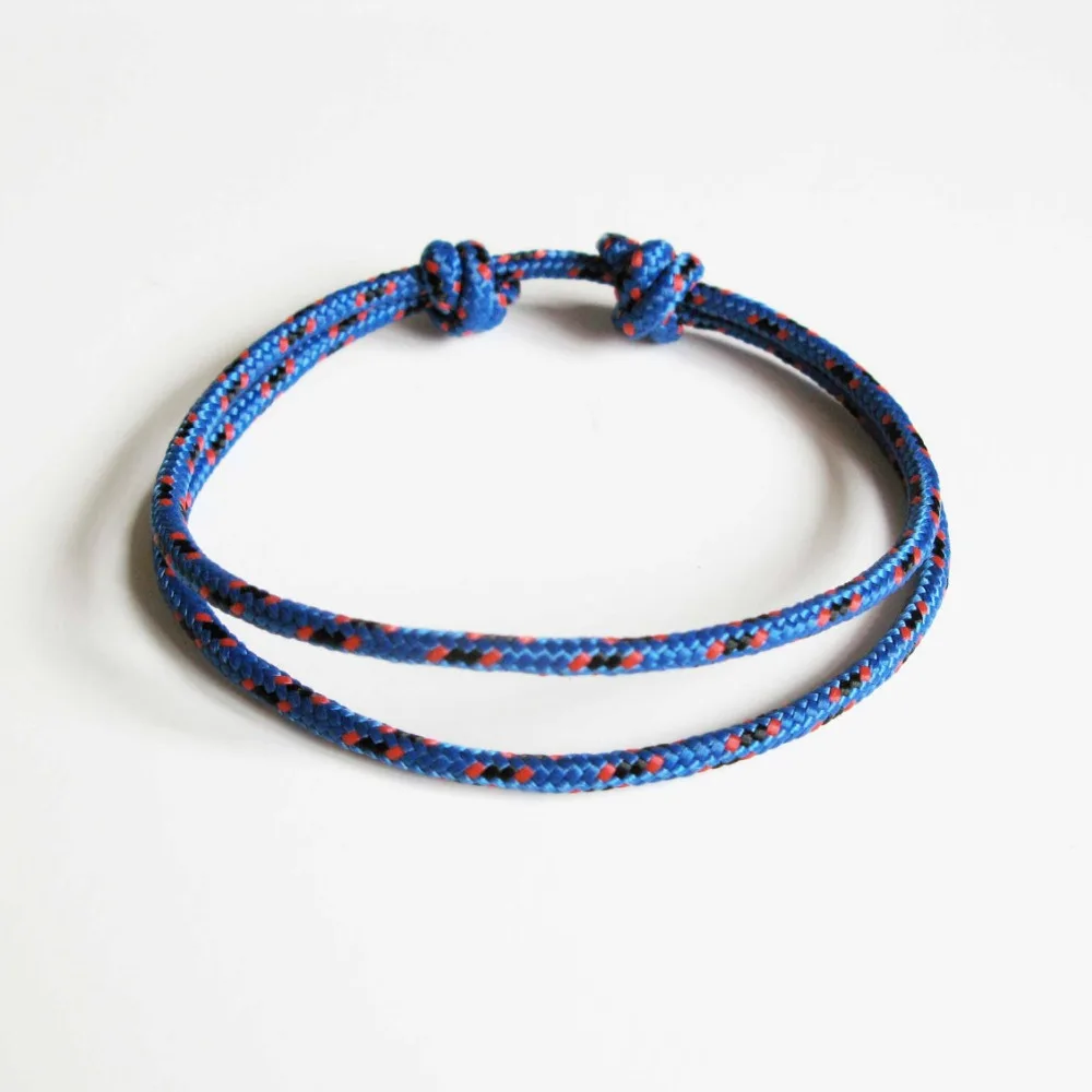

fast adjustable knot colorful survival 2mm paracord bracelet