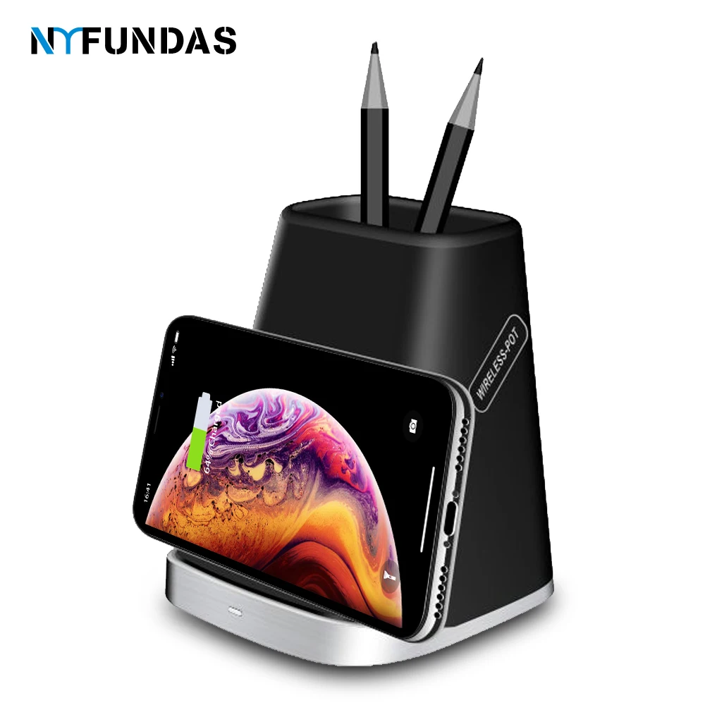 

NYFundas 2 in 1 wireless charger Dock Station Bracket Cradle Stand Holder for iphone 8 8 plus XS MAX XR fast Charging induction
