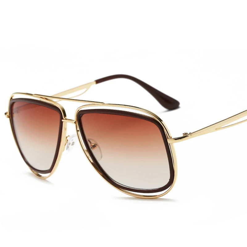 

Fashion Oversized Sunglasses Women Gradient Lens Eyeglasses Vintage Brand Designer Hollow Metal Frame Lady Sun Glasses UV400