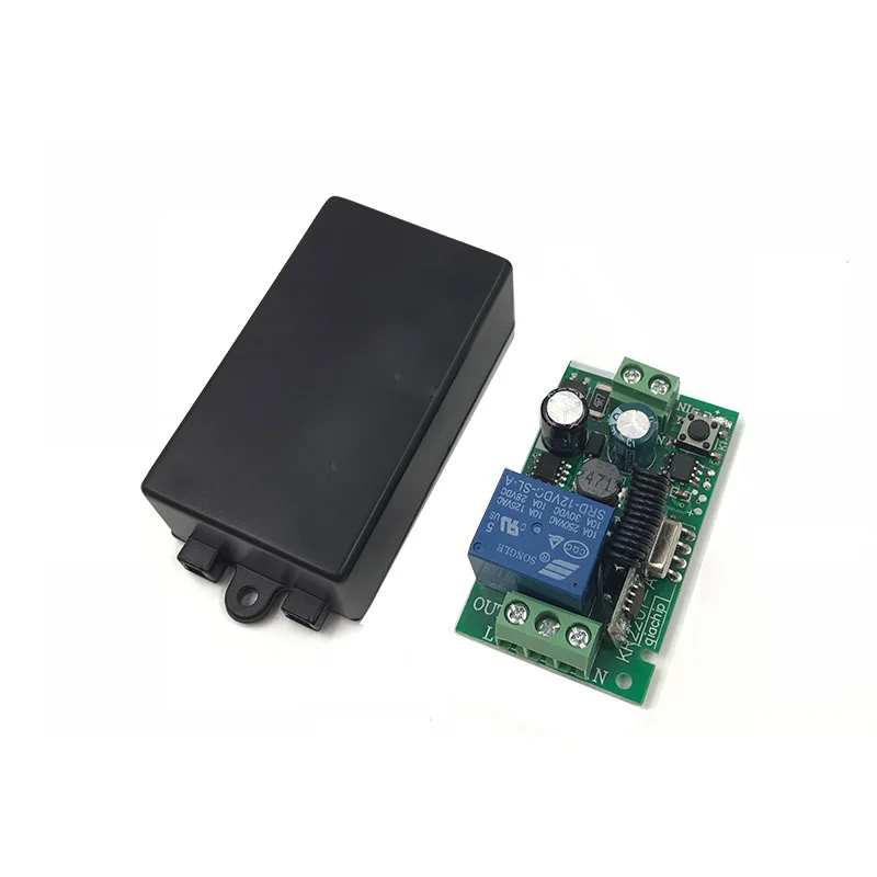 

AC 220V Remote controller Part 1 pc 100m Wireless Receiver Module Black 433 MHz Controller Useful New