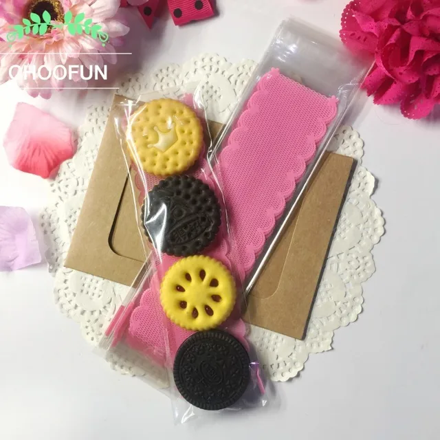 50pcs Lot 620 3cm Pink Lace Biscuits OPP DIY Gift Plastic Bag 50pcs Lot 620 3cm Pink Lace Biscuits OPP DIY Gift Plastic Bag